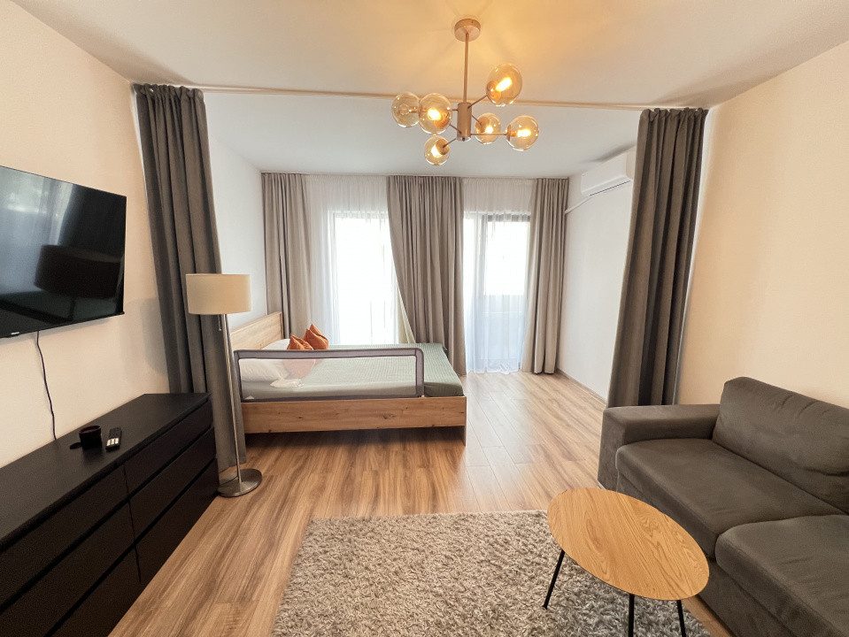 Apartament-2 camere-decomandat-mobilat-utilat-etaj 1-parcare-2 balcoane