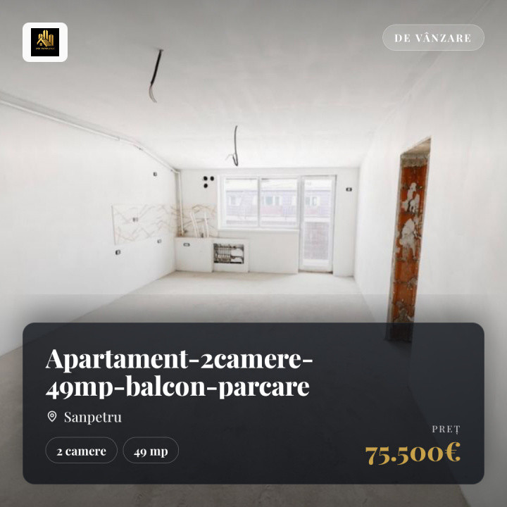 Apartament-2camere-49mp-utili-balcon-parcare-Subcetate