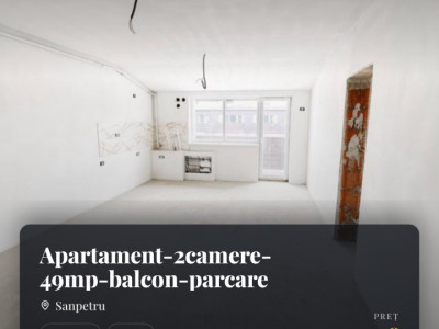Apartament-2camere-49mp-utili-balcon-parcare-Subcetate