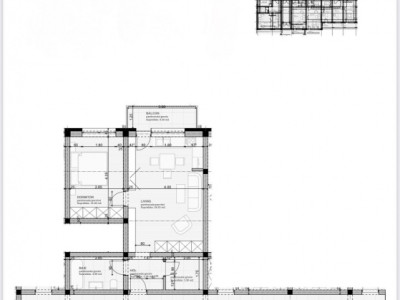 Apartament 2 camere tip studio 46mp Subcetate Sanpetru